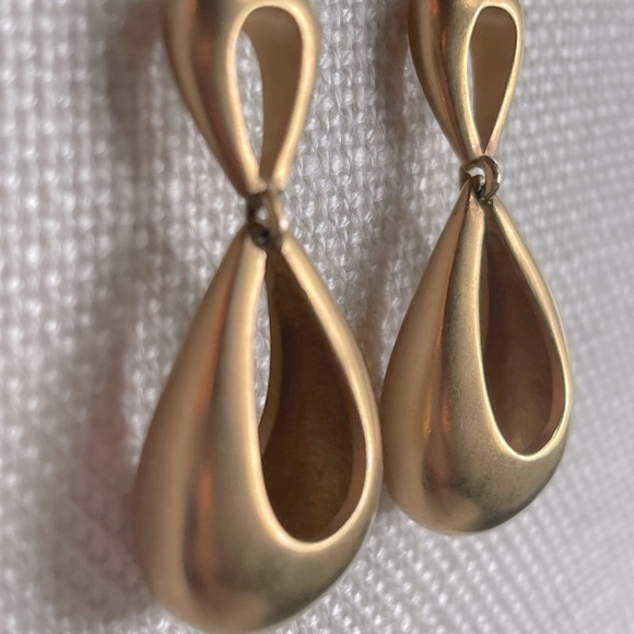 Trina Turk Gold Rush Double Teardrop Earrings - Picture 6 of 6